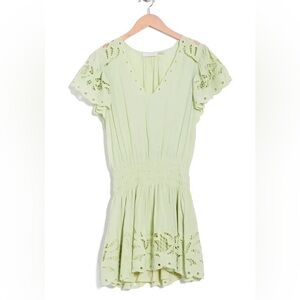 Ramy Brook Rochelle Eyelet Mini Dress NWT